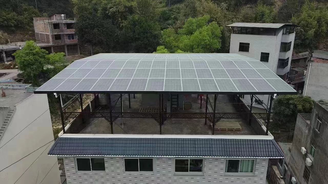 九江15kw+10kwh自建别墅家庭光伏储能系统